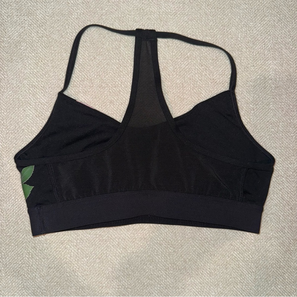 Adidas Floral Logo Sports Bra - Picture 6 of 9